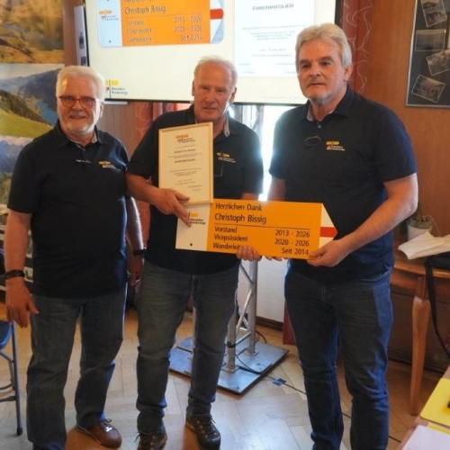 GV 26 18 Christoph Bissig wird zum Ehrenmitglied ernannt